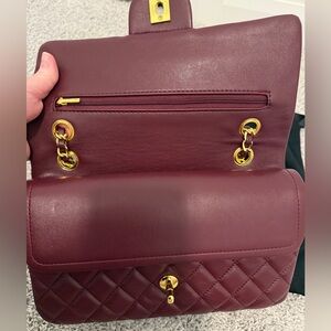 FASHION BAG - Maroon Quilted bag